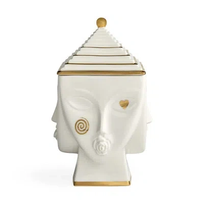 Jonathan Adler Masquerade Ice Bucket In Gold;white