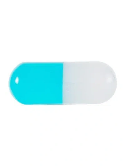 Pre-owned Jonathan Adler Medium Acrylic Pill W/ Tags In Blue