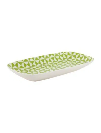 Pre-owned Jonathan Adler Medium Carnaby Nesting Tray In Green
