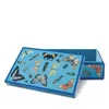 Jonathan Adler Medium Lacquer Botanist Box In Blue