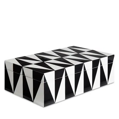 Jonathan Adler Medium Op Art Box In Black