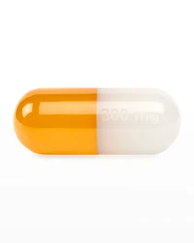 Jonathan Adler Medium Orange Acrylic Pill