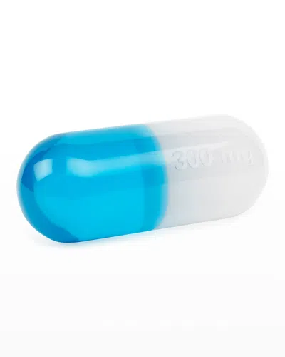 Jonathan Adler Medium Teal Acrylic Pill In Blue