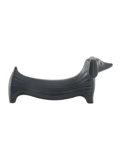 Pre-owned Jonathan Adler Menagerie Dachshund Figurine In Grey