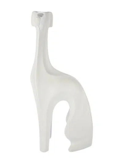 Pre-owned Jonathan Adler Menagerie Greyhound Figurine In White