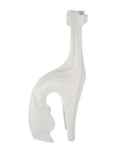 Pre-owned Jonathan Adler Menagerie Greyhound Figurine In White