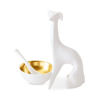 Jonathan Adler Menagerie Greyhound Salt/pepper Cellar In White