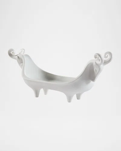 Jonathan Adler Menagerie Ram Bowl In Gray