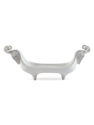 Jonathan Adler Menagerie Ram Bowl In White