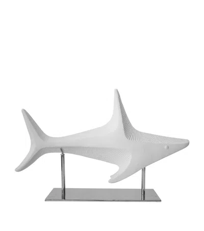 Jonathan Adler Menagerie Shark Sculpture In White