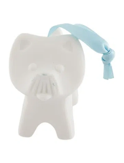 Pre-owned Jonathan Adler Menagerie Terrier Ornament In White