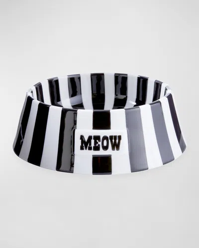 Jonathan Adler Meow Vice Pet Bowl In Multi