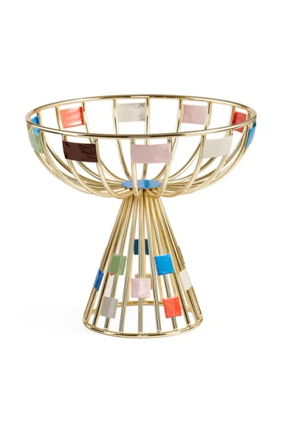 Jonathan Adler Miami Pedestal Bowl In Multi