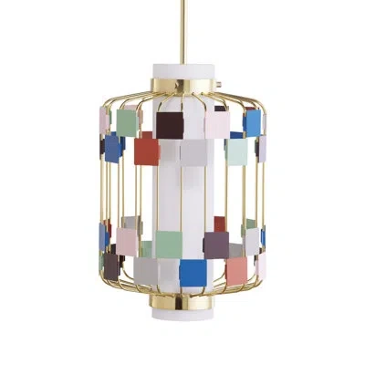 Jonathan Adler Miami Pendant In Polished Brass
