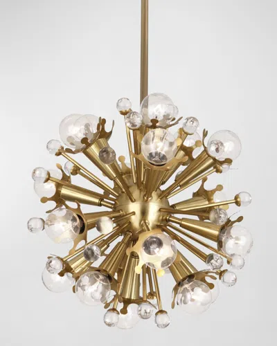 Jonathan Adler Mini Sputnik 18-light Chandelier - 14" In Brass