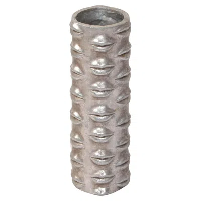 Pre-owned Jonathan Adler Modern Silver Lip Vase Romeo And Juliet Thy Lips Are Warm Scene