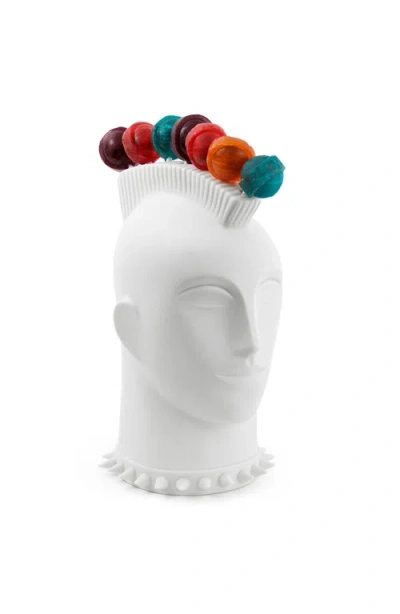Jonathan Adler Mohawk Lollipop Holder In White