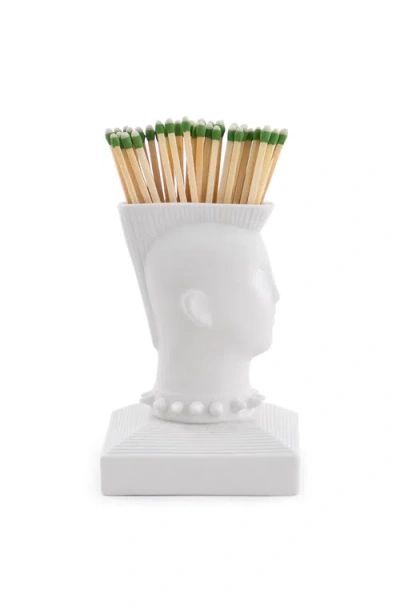Jonathan Adler Mohawk Match Strike In White