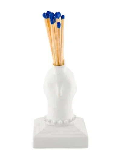 Pre-owned Jonathan Adler Mohawk Match Strike In White