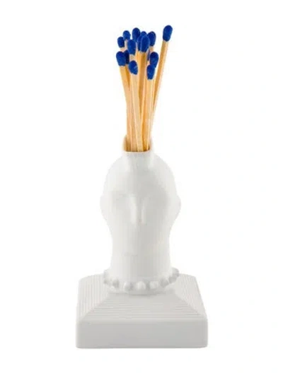 Pre-owned Jonathan Adler Mohawk Match Strike In White