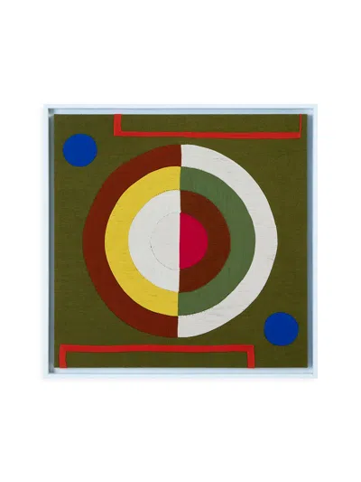 Jonathan Adler Monterey Bullseye Corded Art In Multi