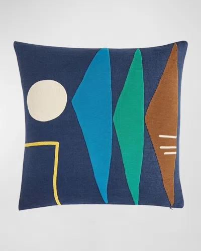Jonathan Adler Monterey Triangles Pillow, 20" Square In Multi