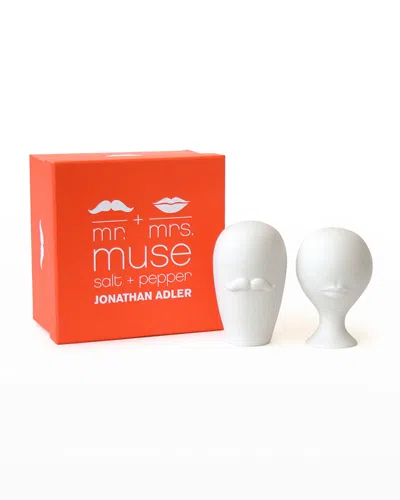 Jonathan Adler Mr. & Mrs. Muse Salt & Pepper Shakers In White