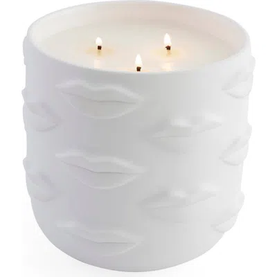 Jonathan Adler Muse Bouche Three-wick Candle In White