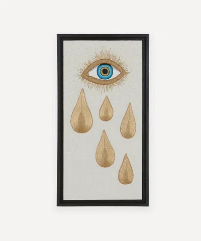 Jonathan Adler Muse Eye Tear Beaded Art