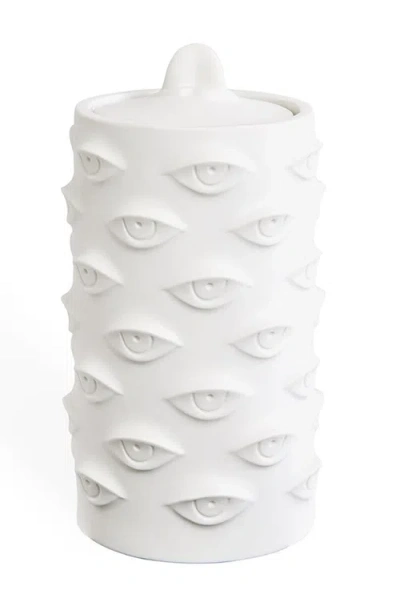 Jonathan Adler Muse Eyes Cookie Jar In White