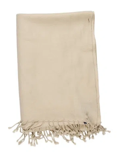 Pre-owned Jonathan Adler Muse Eyes Throw Blanket In Neutral