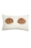 Jonathan Adler Us Muse Eyes Throw Pillow In White