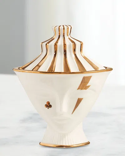 Jonathan Adler Muse Gilded Giuliette Box In White