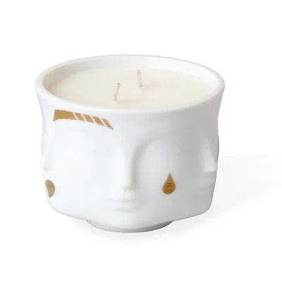 Jonathan Adler Muse Gilded Scented Novelty Candle In White