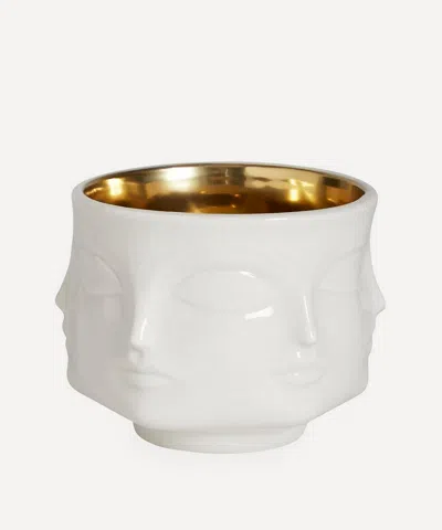 Jonathan Adler Muse Gold Bowl In White/gold