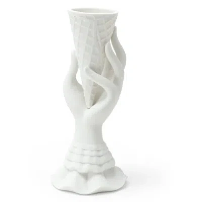 Jonathan Adler Muse I-scream Vase In White