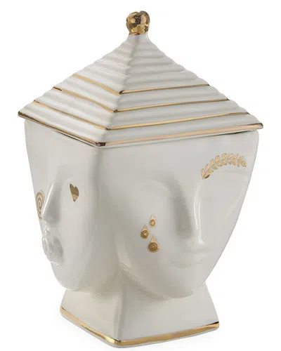 Jonathan Adler Muse Masquerade Candle In White