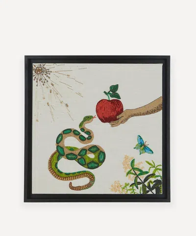 Jonathan Adler Muse Snake And Apple Beaded Art