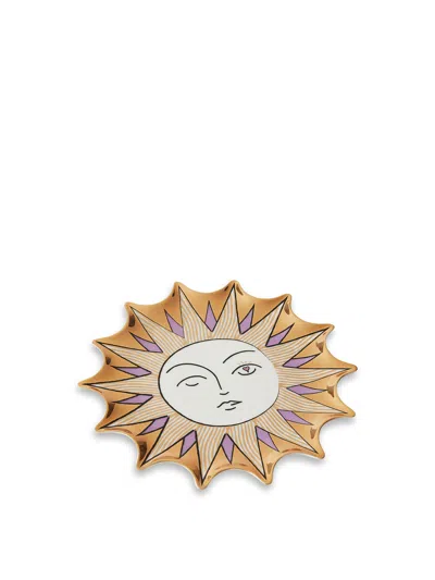 Jonathan Adler Muse Sun Trinket Tray In Gold