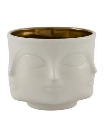 Pre-owned Jonathan Adler Muse Votive Candle Holder In White