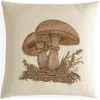 Jonathan Adler Us Kit Botanist Large Mushrooms Beaded Pillow In Neutral
