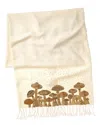 Jonathan Adler Mushrooms Embellished Throw In Neutral