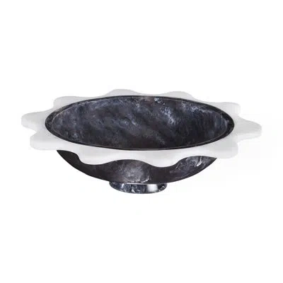 Jonathan Adler Mustique Ripple Bowl In Black