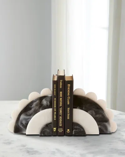 Jonathan Adler Mustique Bookend Set In Black