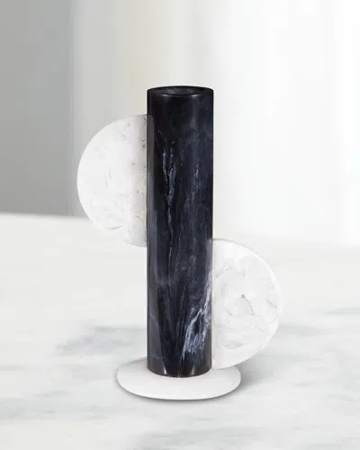 Jonathan Adler Mustique Cylinder Vase In Black