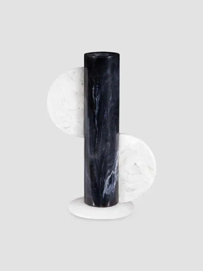 Jonathan Adler Mustique Cylinder Vase In Black