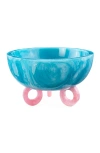 Jonathan Adler Mustique Disc Bowl In Blue