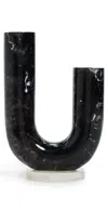 Jonathan Adler Mustique Double Tube Vase Black/white
