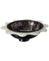 Jonathan Adler Mustique Ripple Bowl - Black/white - 34781 In Black