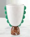 Jonathan Adler Mustique Scalloped Urn In Multi